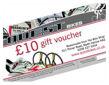 Questbikes 10 Gift Voucher 